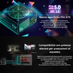 FSP Hydro G PRO 1200W - Alimentatore 1200W, 80 PLUS Gold, ATX 3.0, PCIe 5.0, Modulare - immagine 3