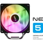 FSP NE5 – Dissipatore CPU ad Aria ARGB con 4 Heat Pipes, Ventola 120mm Silenziosa e Compatibilità AM5/LGA1851 - immagine 2