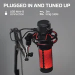 HyperX QuadCast – Microfono USB a Condensatore per Streaming con RGB, 4 Pattern Polari e Shock Mount - immagine 8