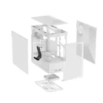 HYTE Y40 Snow White – Case ATX Panoramico con GPU Verticale, Vetro Temperato e Riser PCIE 4.0 Incluso - immagine 7