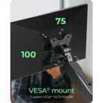 ICY BOX IB-MS203-T – Supporto Monitor da Scrivania fino a 32", Braccio Regolabile VESA 75/100 - immagine 5