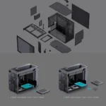 Jonsbo Jonsplus Z20 Tempered Glass Black – Case Mini Tower 20L con Vetro Temperato, Micro-ATX, GPU fino a 363mm - immagine 10