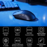 Keychron M3 Lite – Mouse Gaming Wireless 26.000 DPI, 4K/1K Polling Rate, PixArt 3395, 79g Ultralight - immagine 2