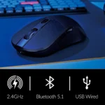 Keychron M3 Lite – Mouse Gaming Wireless 26.000 DPI, 4K/1K Polling Rate, PixArt 3395, 79g Ultralight - immagine 3
