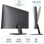 KOORUI N07 - Monitor Business 27", 4K UHD, IPS, HDR, 60Hz, OD(10,8,6)MS, 90% DCI-P3 - immagine 6