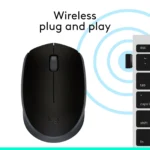 Logitech B170 – Mouse Wireless 2.4GHz Compatto con Nano Ricevitore USB, 1000 DPI, Ambidestro - immagine 10