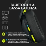 Logitech G435 – Cuffie Gaming Wireless LIGHTSPEED e Bluetooth con Driver 40mm, Microfoni Beamforming e 18 Ore di Autonomia per PC, PS5, PS4 e Nintendo Switch - immagine 9