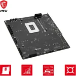 MSI B760M PROJECT ZERO - Scheda Madre Micro-ATX, Socket LGA 1700, DDR5, PCIe 5.0, USB 3.2, Wi-Fi 6E, LAN 2.5G, Bluetooth 5.3 [911-7E14-001] - immagine 4