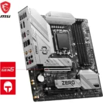 MSI B760M PROJECT ZERO - Scheda Madre Micro-ATX, Socket LGA 1700, DDR5, PCIe 5.0, USB 3.2, Wi-Fi 6E, LAN 2.5G, Bluetooth 5.3 [911-7E14-001] - immagine 6