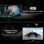 MSI G24C6P E2 - Monitor Gaming Curvo 1500R, 23.8", FHD, 180Hz, 1ms, VA, 112% sRGB, Adaptive Sync - immagine 4