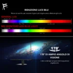 MSI G24C6P E2 - Monitor Gaming Curvo 1500R, 23.8", FHD, 180Hz, 1ms, VA, 112% sRGB, Adaptive Sync - immagine 5