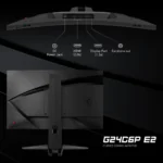 MSI G24C6P E2 - Monitor Gaming Curvo 1500R, 23.8", FHD, 180Hz, 1ms, VA, 112% sRGB, Adaptive Sync - immagine 7