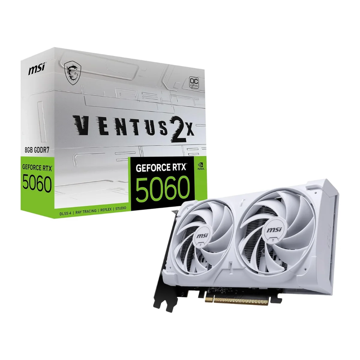 MSI GeForce RTX™ 5060 8G VENTUS 2X OC WHITE