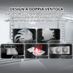 MSI GeForce RTX 5070 12G VENTUS 2X OC WHITE – Scheda Video Gaming, NVIDIA Blackwell, 12GB GDDR7, DLSS 4, Ray Tracing, Dual TORX Fan 5.0, SFF Ready - immagine 4