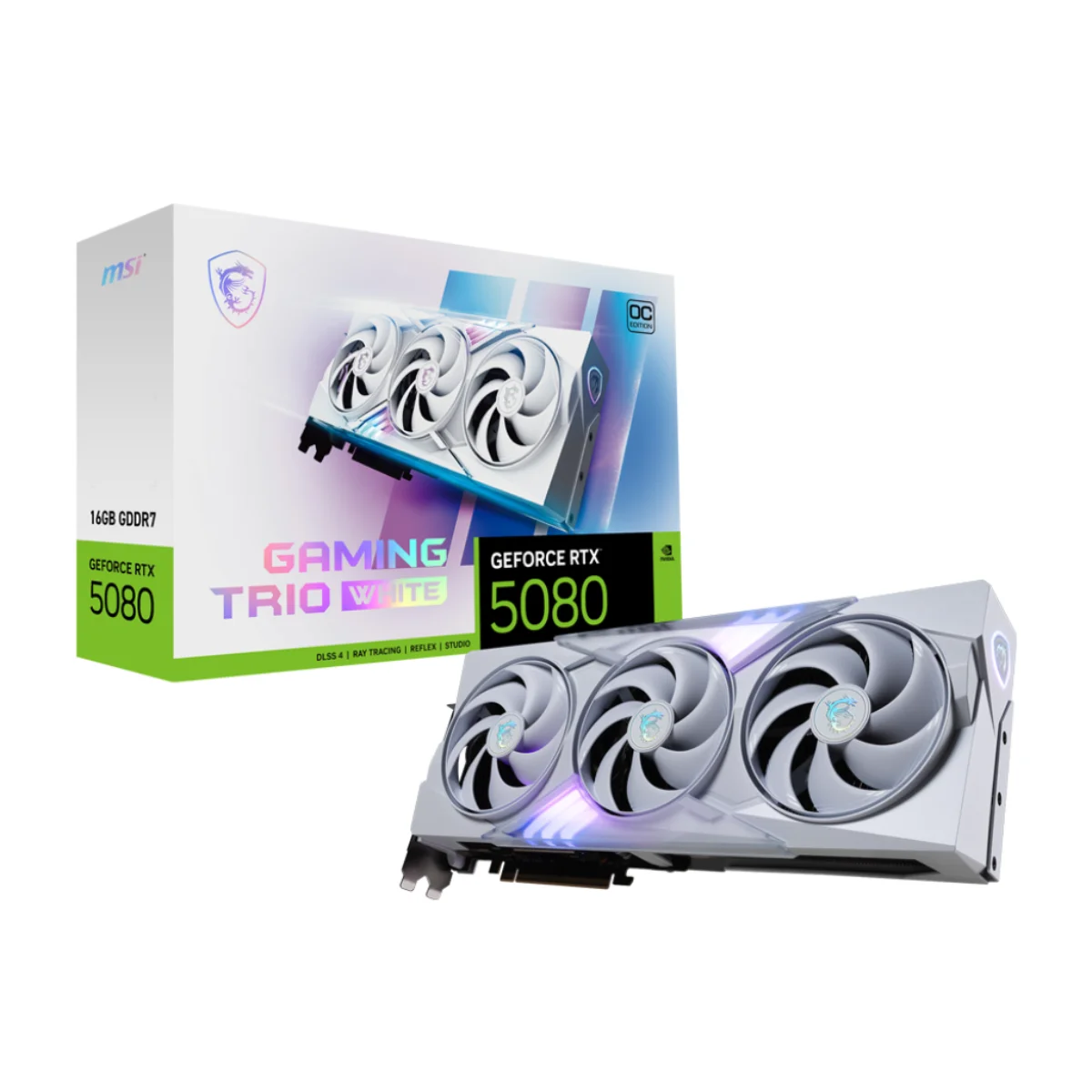 MSI GeForce RTX™ 5080 16G GAMING TRIO OC WHITE
