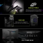 MSI MAG 274QRF QD E2 - Monitor Gaming 27", WQHD, Rapid IPS, 180Hz, 1ms, Quantum Dot, DisplayHDR 400, 98% DCI-P3, Adaptive Sync - immagine 7