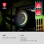 MSI MAG CORELIQUID E360 – Dissipatore AIO 360mm ARGB con Testa Rotabile a 270°, Microcanali Avanzati e Ventole FDB Silenziose - immagine 9