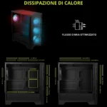 MSI MAG FORGE 320R AIRFLOW – Case ATX con Supporto AIO 360mm, 11 Ventole e ARGB Integrato - immagine 3