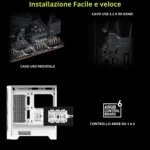 MSI MAG FORGE 320R AIRFLOW – Case ATX con Supporto AIO 360mm, 11 Ventole e ARGB Integrato - immagine 5