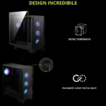 MSI MAG FORGE 320R AIRFLOW – Case ATX con Supporto AIO 360mm, 11 Ventole e ARGB Integrato - immagine 6