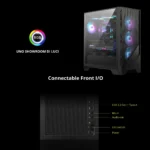 MSI MAG FORGE 320R AIRFLOW – Case ATX con Supporto AIO 360mm, 11 Ventole e ARGB Integrato - immagine 7