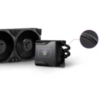 MSI MEG CORELIQUID S360 – Dissipatore AIO 360mm con Display IPS 2.4”, Ventole MEG Silent Gale P12, Waterblock con Ventola Integrata - immagine 3