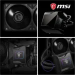 MSI MEG CORELIQUID S360 – Dissipatore AIO 360mm con Display IPS 2.4”, Ventole MEG Silent Gale P12, Waterblock con Ventola Integrata - immagine 9