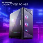 MSI MPG VELOX 100R – Case Mid Tower ATX, 4 Ventole ARGB Preinstallate, Pannello Frontale Ventilato, Supporto GPU Verticale - immagine 2
