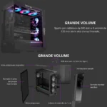 MSI MPG VELOX 100R – Case Mid Tower ATX, 4 Ventole ARGB Preinstallate, Pannello Frontale Ventilato, Supporto GPU Verticale - immagine 6