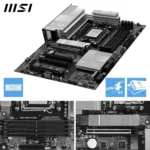 MSI PRO X870-P WIFI – Scheda Madre ATX, Socket AM5, DDR5, PCIe 5.0, USB4, Wi-Fi 7, LAN 5G, Bluetooth 5.4 [7E47-001R] - immagine 6