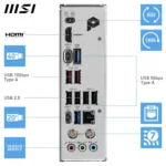 MSI PRO X870-P WIFI – Scheda Madre ATX, Socket AM5, DDR5, PCIe 5.0, USB4, Wi-Fi 7, LAN 5G, Bluetooth 5.4 [7E47-001R] - immagine 9