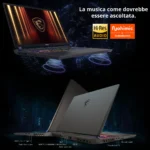 MSI Vector 16 HX AI A2XWIG-292XIT – Notebook Gaming Intel Ultra 9 275HX, RTX 5080, 32GB DDR5, 1TB SSD, 16" QHD+ IPS 240Hz, Wi-Fi 6E, Free DOS - immagine 10