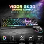 MSI VIGOR GK30 Combo – Tastiera Gaming 100% RGB Layout Italiano + Mouse Clutch GM11 - immagine 2