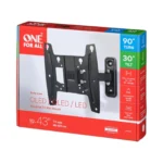 One For All WM 4241 – Supporto TV da Parete Orientabile 19-43", Girevole 90°, fino a 30 kg - immagine 2