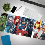 Paladone Marvel Avengers Desk Mat – Tappetino Scrivania XXL Ufficiale Marvel Avengers 800 × 300 mm, Base Antiscivolo - immagine 5