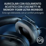 Razer BlackShark V2 HyperSpeed – Cuffie Gaming Wireless Esport 280g con THX Spatial Audio e Tripla Connessione - immagine 12