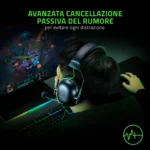 Razer BlackShark V2 X – Cuffie Gaming Esport 7.1 con Driver TriForce 50mm e Microfono HyperClear - immagine 10
