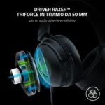 Razer Kraken V3 Pro – Cuffie Gaming Wireless con Razer HyperSense, THX Spatial Audio e Driver TriForce Titanium 50mm - immagine 8