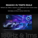 Samsung Odyssey G3 G30D - Monitor Gaming 24", FHD, VA, 180Hz, 1ms, 95% sRGB, HDR10, FreeSync - immagine 3