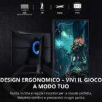 Samsung Odyssey G3 G30D - Monitor Gaming 24", FHD, VA, 180Hz, 1ms, 95% sRGB, HDR10, FreeSync - immagine 9