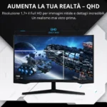 Samsung Odyssey G5 G55C - Monitor Gaming 27", QHD, VA, Curvo 1000R, 165Hz, 1ms, HDR10, FreeSync - immagine 3