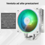 Thermalright Assassin Spirit 120 EVO WHITE ARGB – Dissipatore CPU ad Aria 120mm White Edition con 4 Heat Pipes e Ventola ARGB 2000 RPM - immagine 5