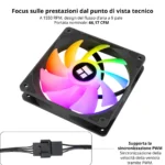 Thermalright TL-C12C-S X5 – Kit 5 Ventole 120mm PWM, Alta Efficienza e Silenziosità - immagine 4