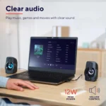 Trust Gemi – Altoparlanti PC 2.0 con LED RGB, 6W RMS (12W Picco), Alimentazione USB e Jack 3.5 mm - immagine 6