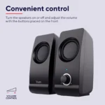 Trust Remo 2.0 – Set Altoparlanti Stereo per PC e Laptop 8W RMS con Connessione Jack 3.5 mm - immagine 6