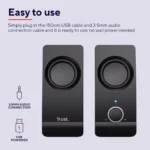 Trust Remo 2.0 – Set Altoparlanti Stereo per PC e Laptop 8W RMS con Connessione Jack 3.5 mm - immagine 7