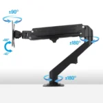 VulTech TTV-02LITE – Supporto Monitor da Scrivania 17-27", Braccio Regolabile VESA 100x100 - immagine 4