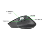 ADJ ROLAR – Mouse Wireless Ergonomico Ricaricabile Type-C (RGB, 2.4G + BT 5.2 + USB-C) - immagine 7