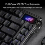 ASUS ROG Azoth Extreme – Tastiera Meccanica Gaming 75% Wireless RGB con Switch ROG NX Snow Hot-Swap, Touchscreen OLED, Polling Rate 8000 Hz, Aura Sync e Layout US (ANSI) - immagine 16