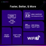 ASUS ROG STRIX B850-A GAMING WIFI – Scheda Madre ATX AM5 con PCIe 5.0, DDR5 8000+, WiFi 7, USB 20Gbps - immagine 16